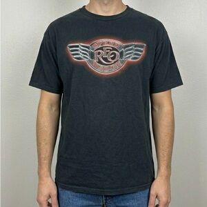 Vintage 2005 REO Speedwagon Tour T-Shirt Y2K Rock Tee XL Faded EUC Concert Merch
